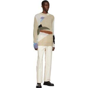 Mens Brownstone Mohair Landscape Sweater Oversized Size 1 XS NWT